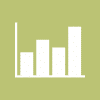 Bar chart icon showing increasing values on yellow background