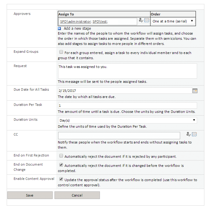 create workflow in SharePoint