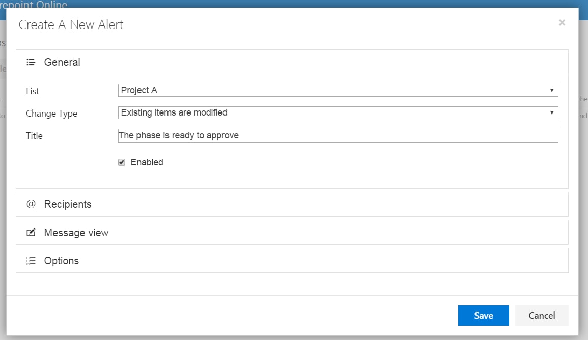 Receive email alert about any changes of a specific field