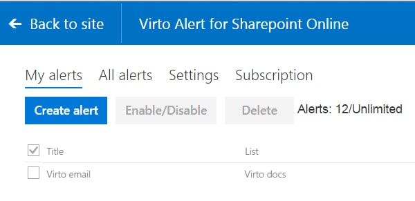Receive email alert about any changes of a specific field