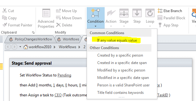 create approval workflow in sharepoint designer 2013