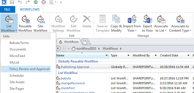 how to create a workflow in sharepoint 2013