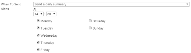 Office 365 alerts setting up