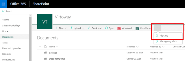 How to Set Up Alerts in SharePoint