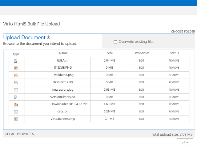 SharePoint multiple file upload