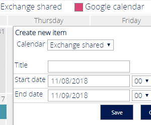Virto SharePoint Calendar web part update 11/2018