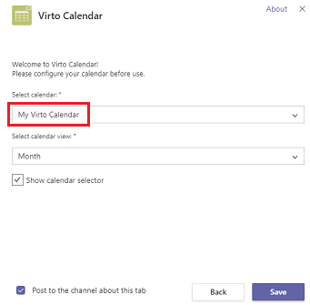my Virto Calendar