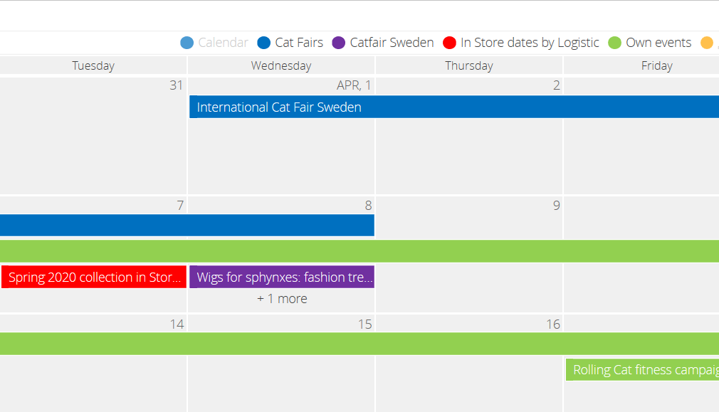 Views of Virto Calendar