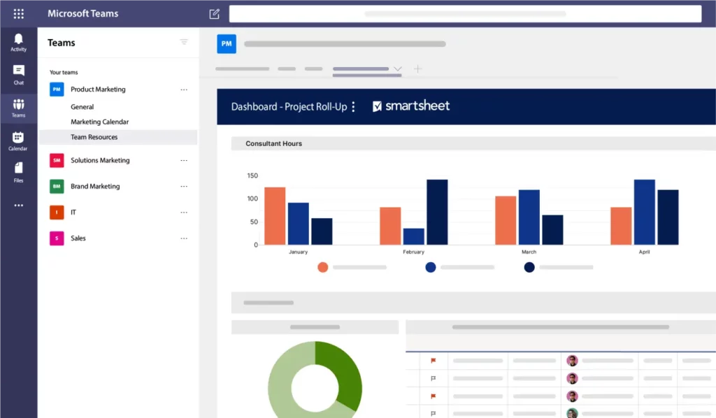 smartsheet for MS Teams