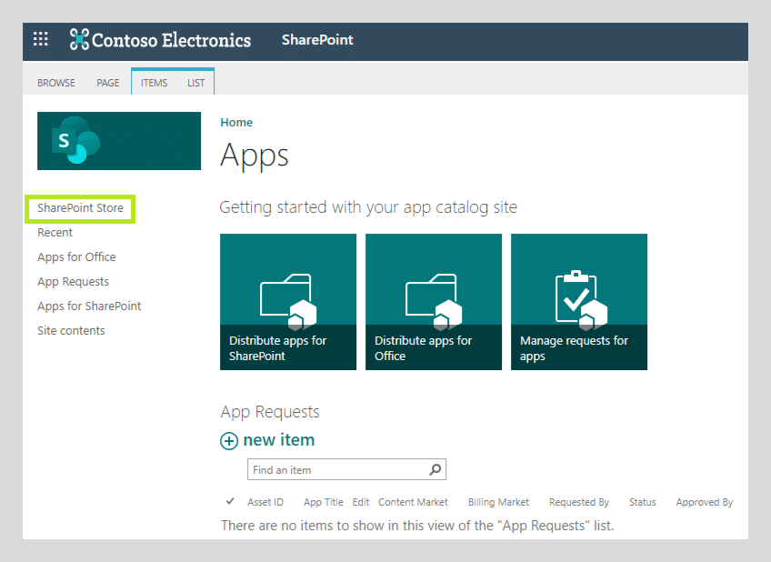 App catalog