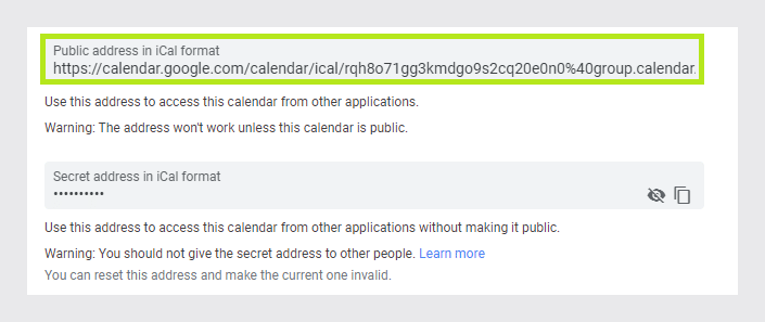 Add Google Calendar