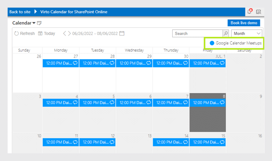 Add Google Calendar