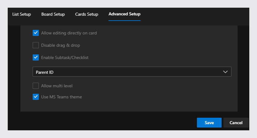 Virto Kanban Board Dark Theme
