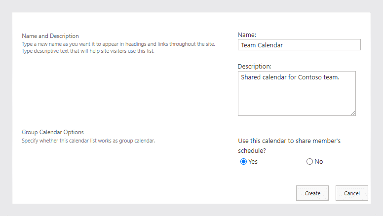 SharePoint team site
