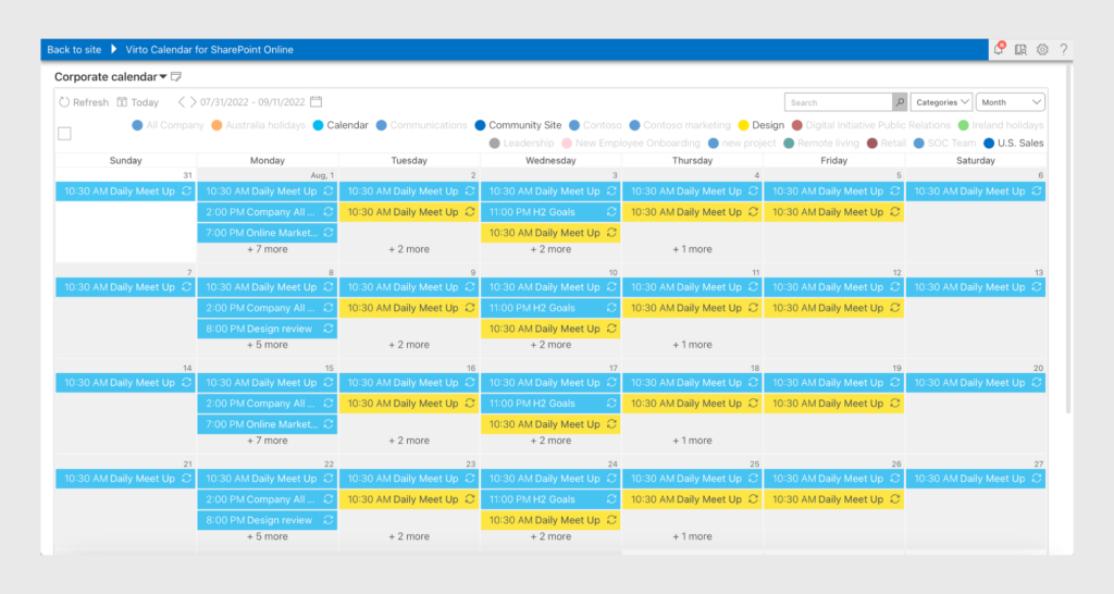 Calendar Overlay Pro by Virto