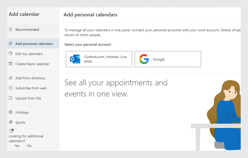 Syncing Exchange calendar with other calendars