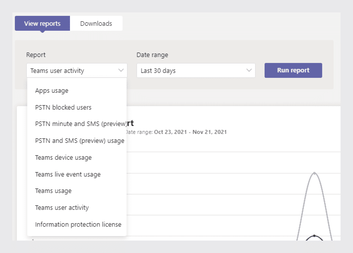 microsoft teams admin center reports