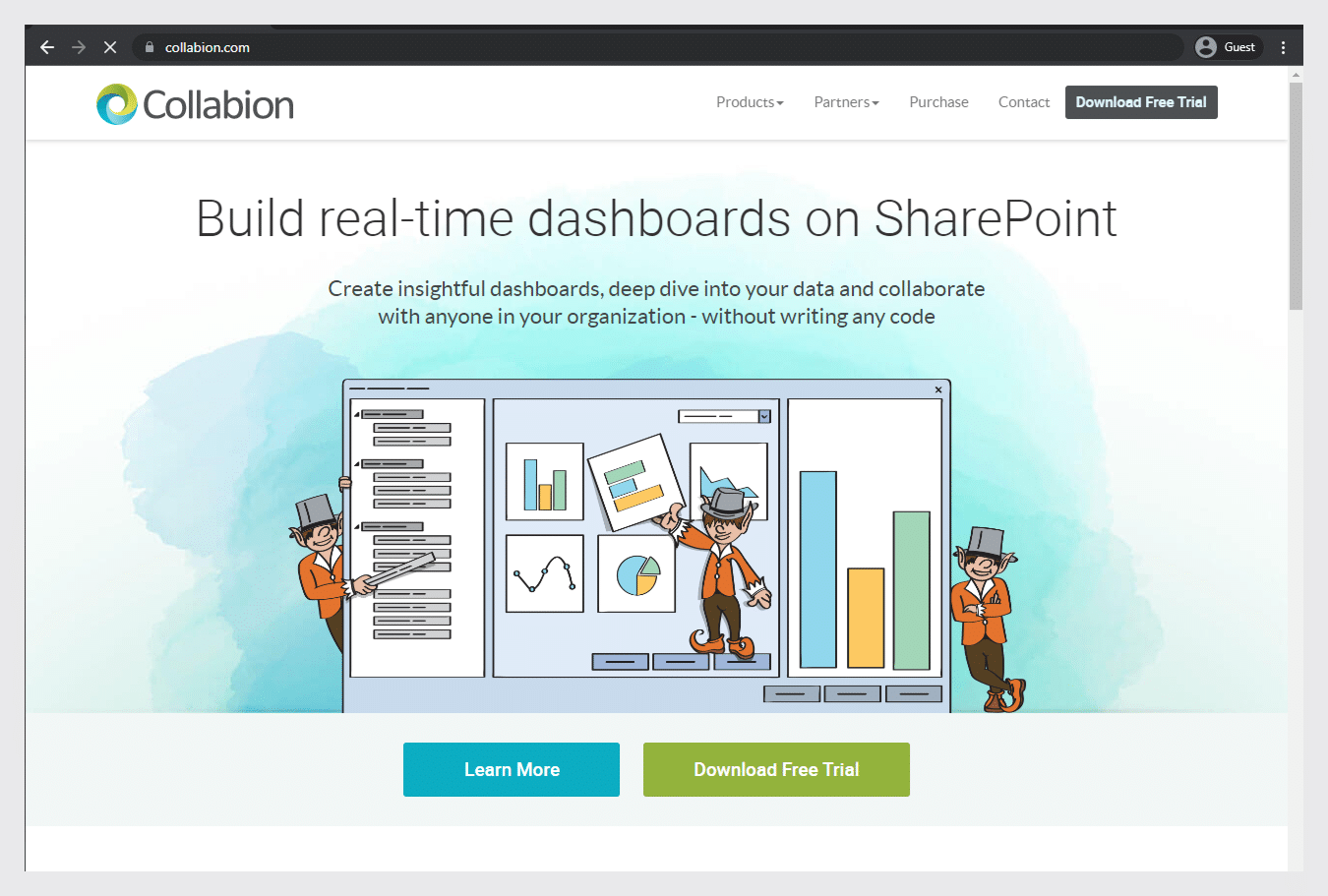collabion landing page