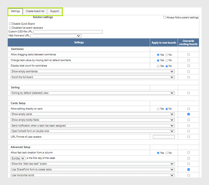 Add required fields