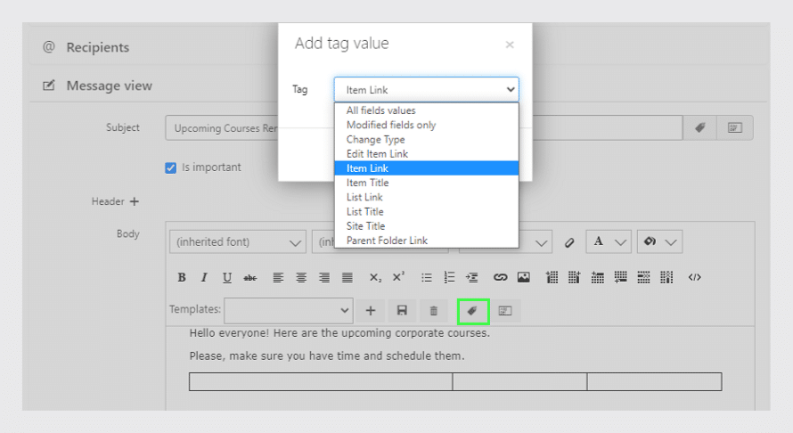 Add a tag