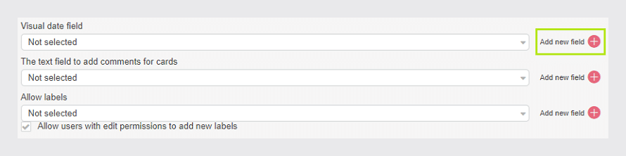 Add required fields