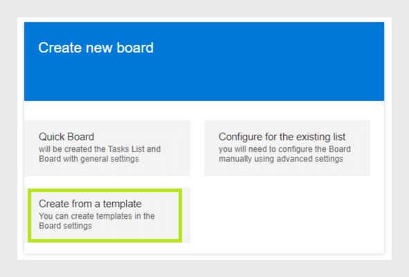 Create a new board
