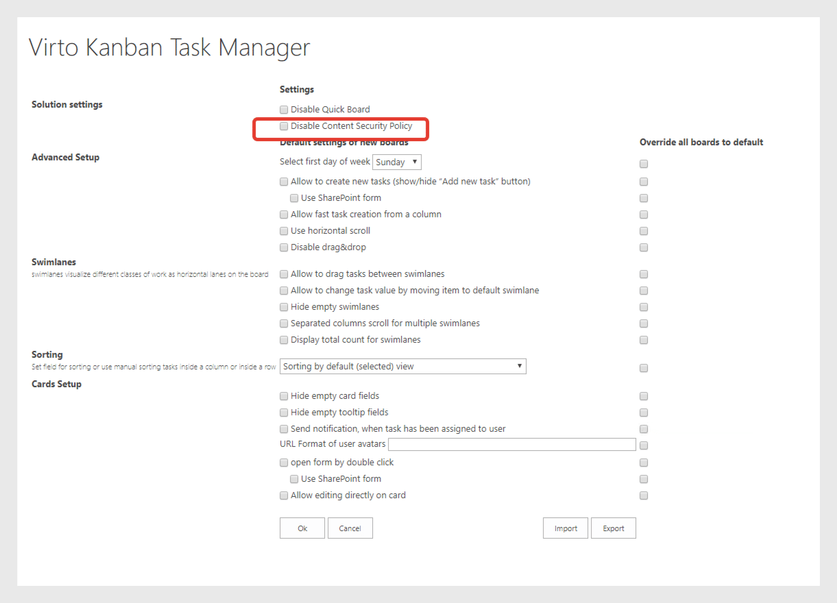 Virto Kanban task manager