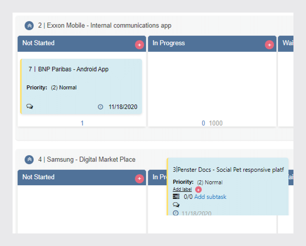 Virto Kanban Subtasks
