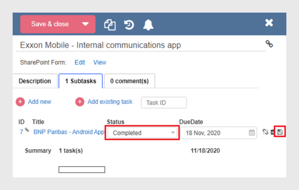Virto Kanban Subtasks