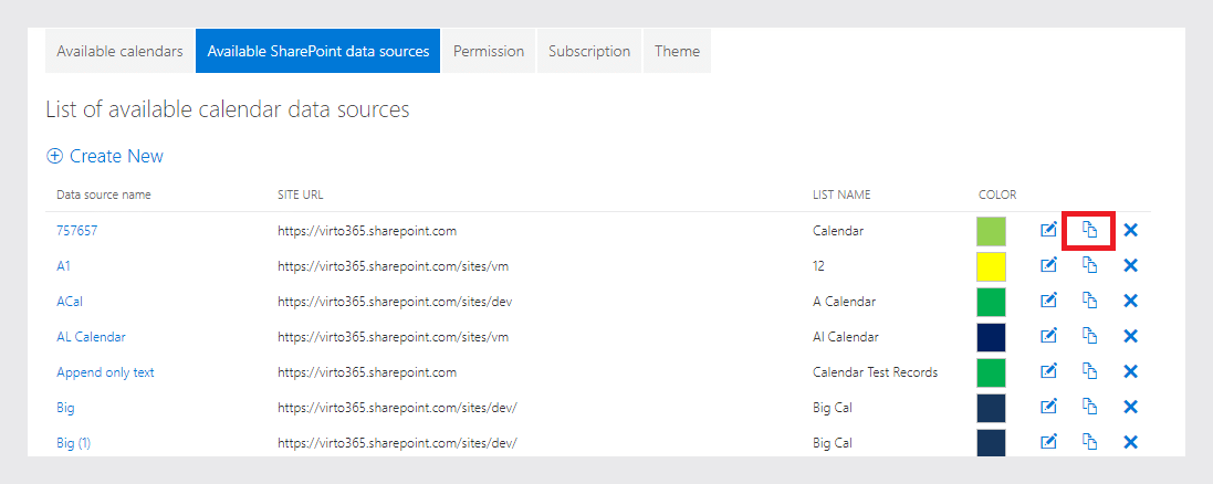 how to copy a data source