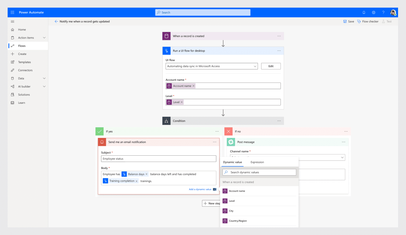 flow interface example