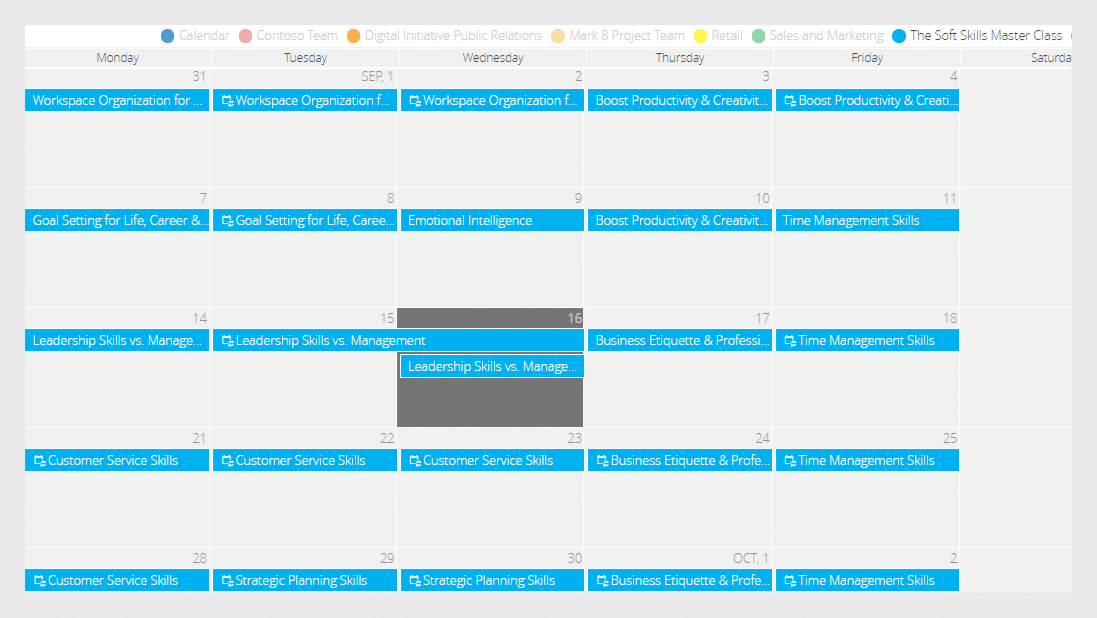 The Training Events
