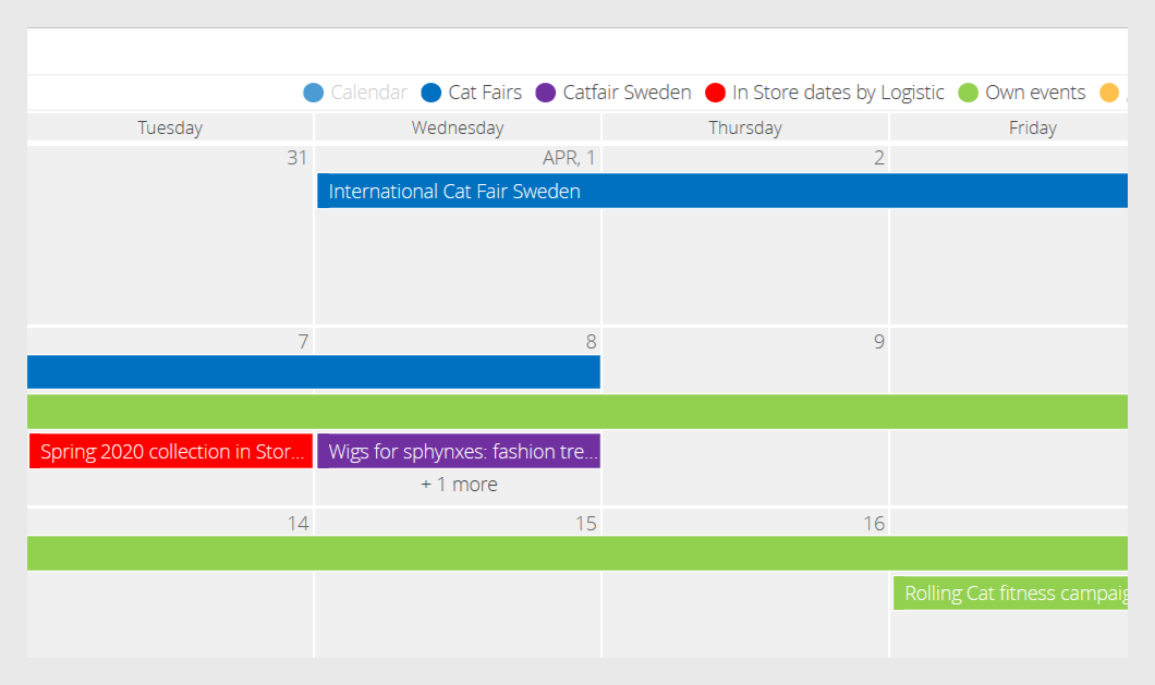 Views of Virto Calendar