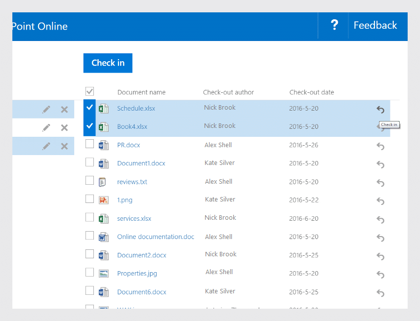 Office 365 CheckOut Manager app