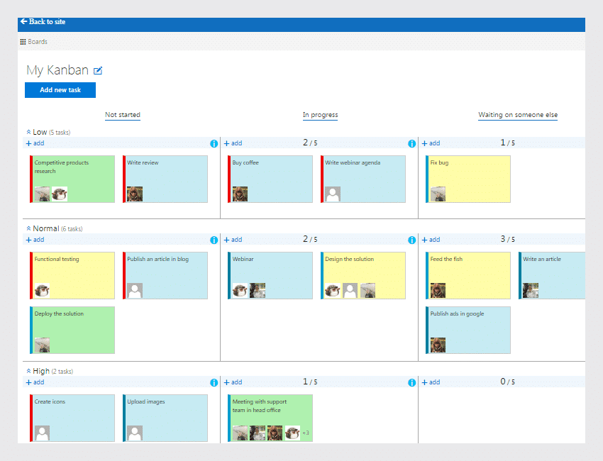office 365 kanban board app