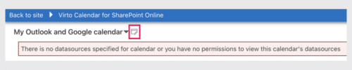 Virto Calendar settings