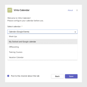 Virto Calendar Overlay