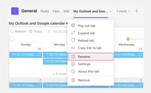rename calendar in Virto Calendar