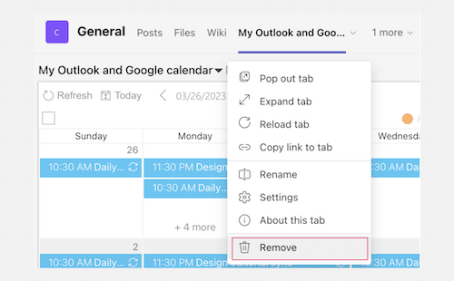 remove calendar from Virto Calendar