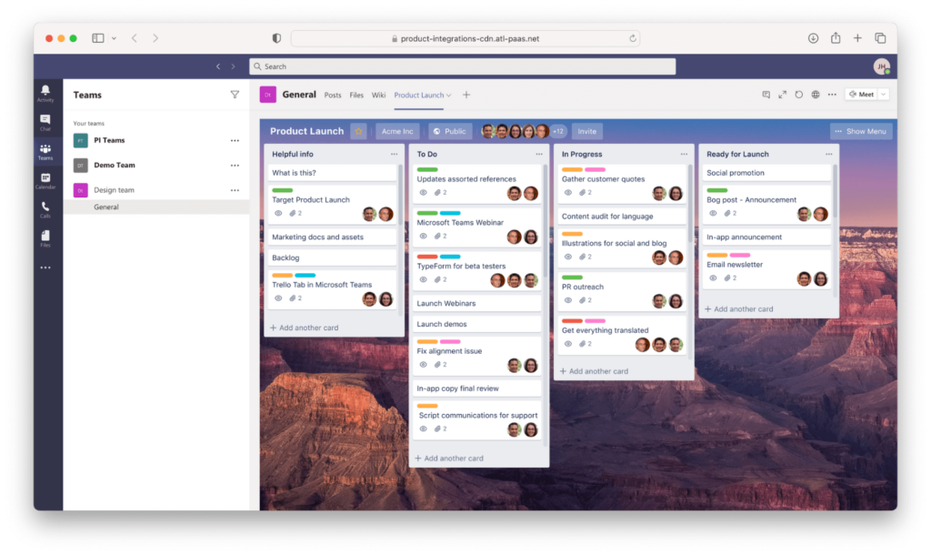 Trello for MS Teams