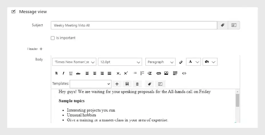 setting up Virto Alerts