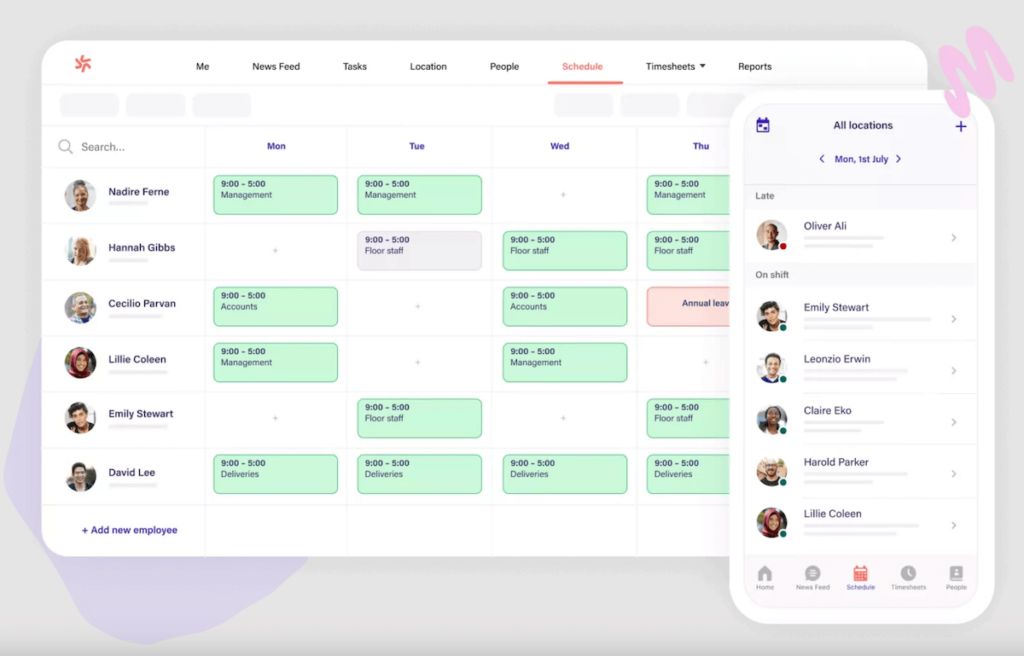 Deputy scheduling app