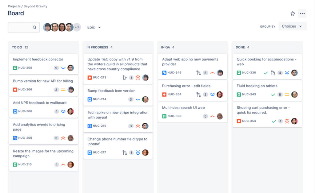 Jira online kanban board