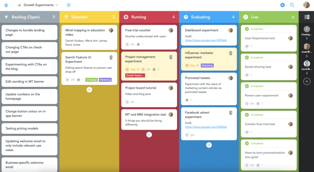 MeisterTask online kanban board