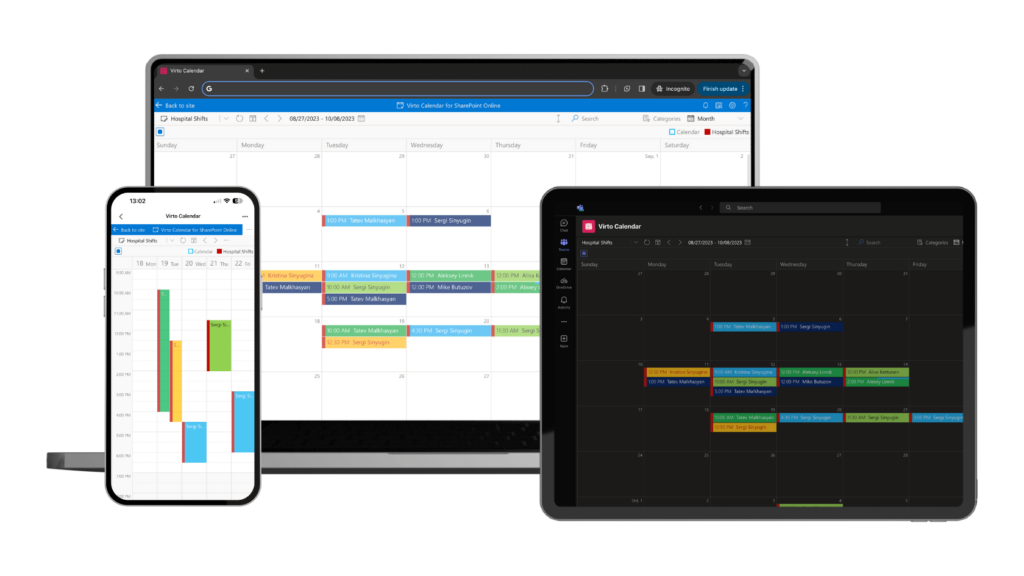 Virto Calendar overlay app
