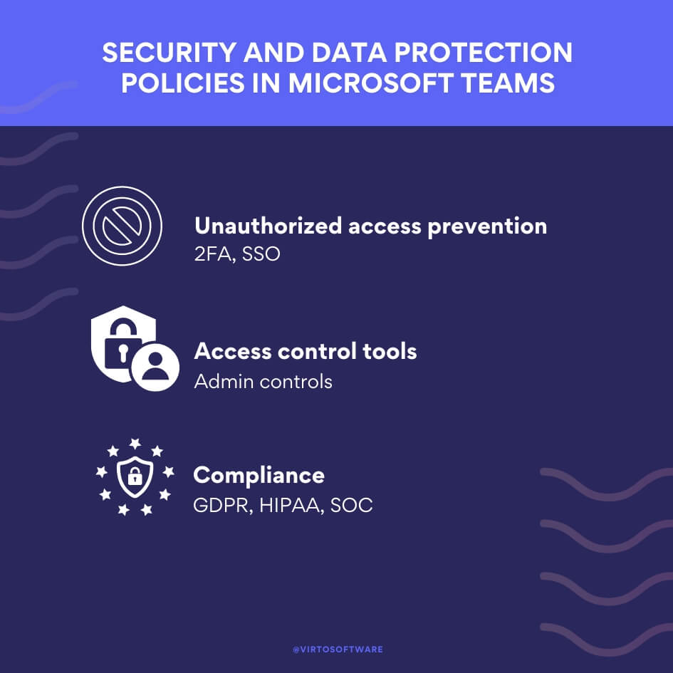 Security and data protection policies in Microsoft Teams.