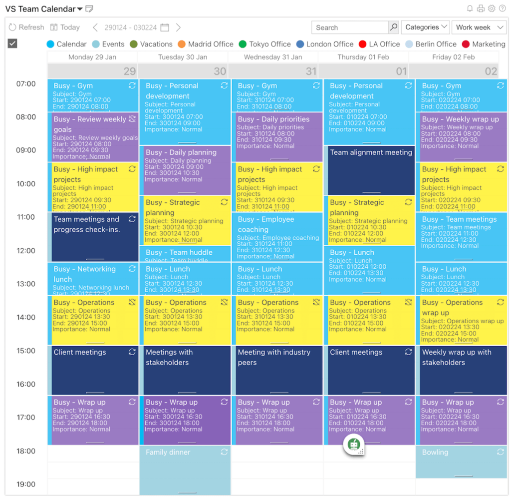 Virto Calendar Overlay App