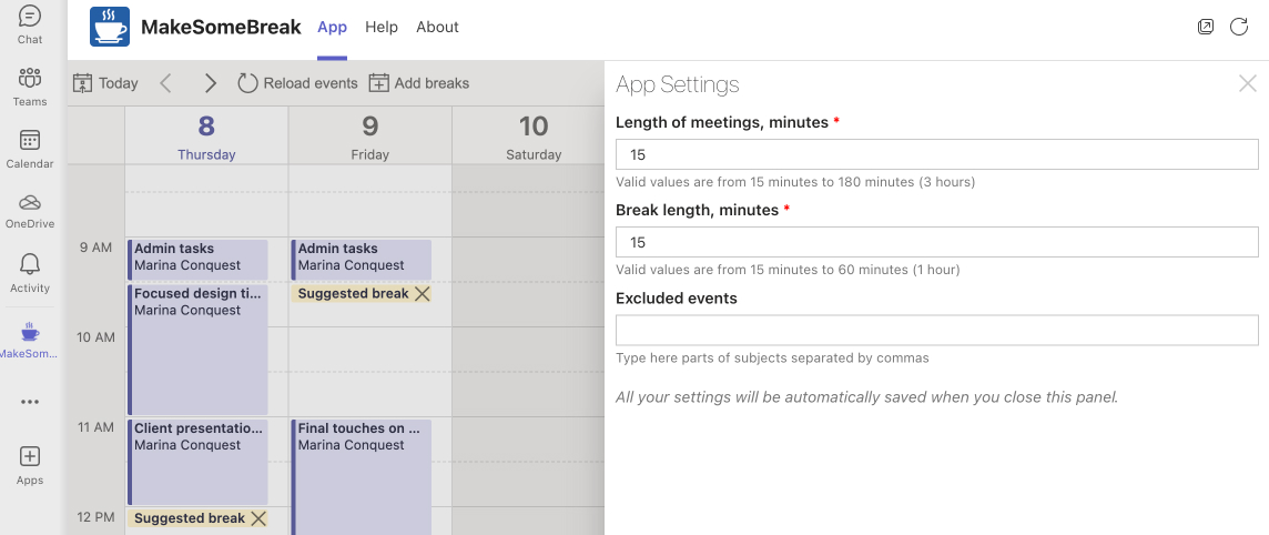 Virto Scheduler, aka MakeSomeBreak