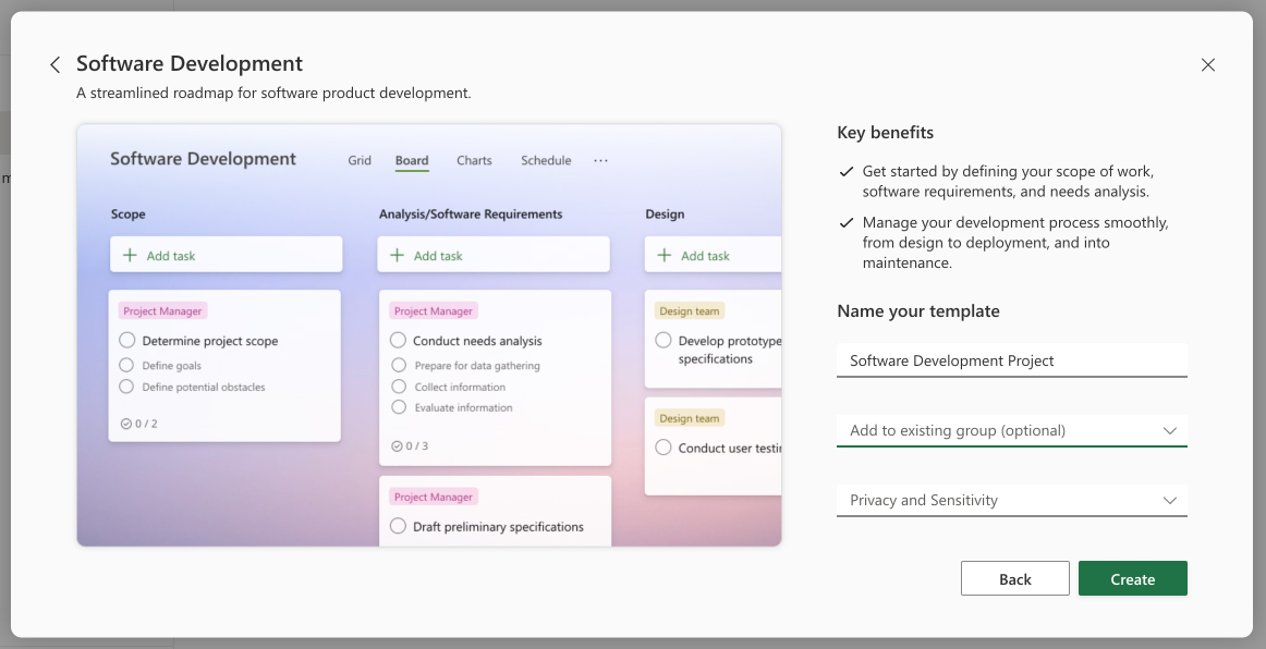 Creating a Planner board.