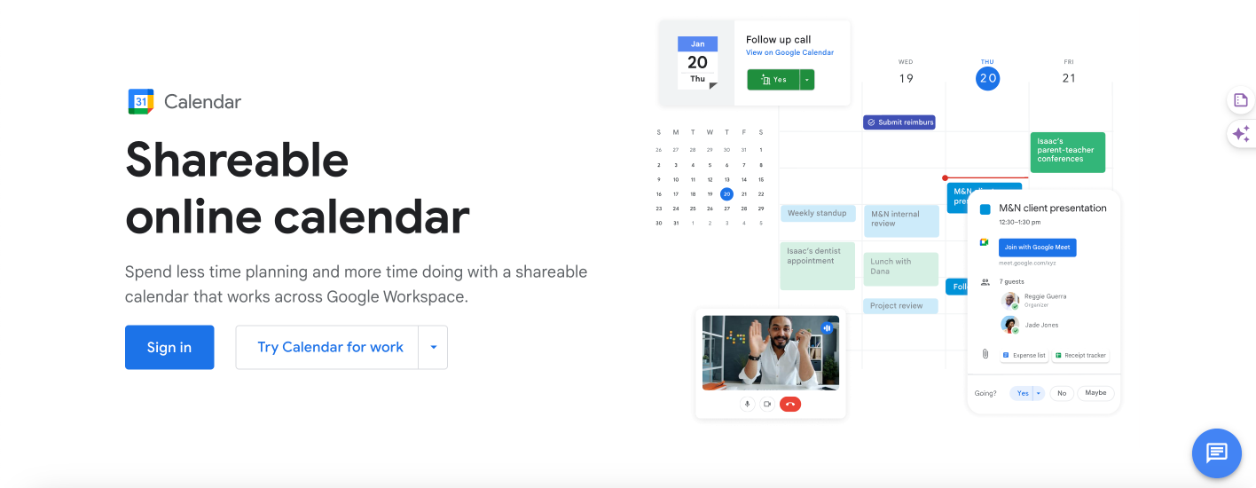 Google Calendar.